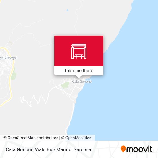 Cala Gonone Viale Bue Marino map
