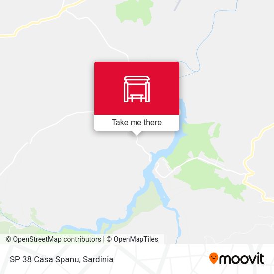 SP 38 Casa Spanu map