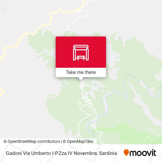 Gadoni Via Umberto I-P.Zza IV Novembre map