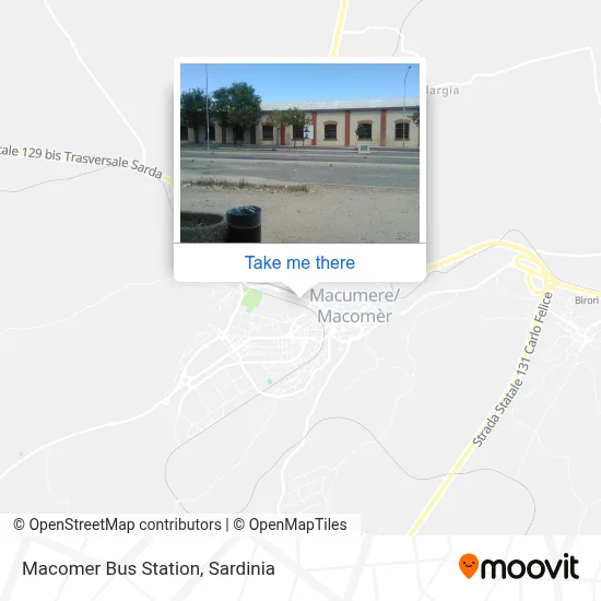 Macomer Bus Station map