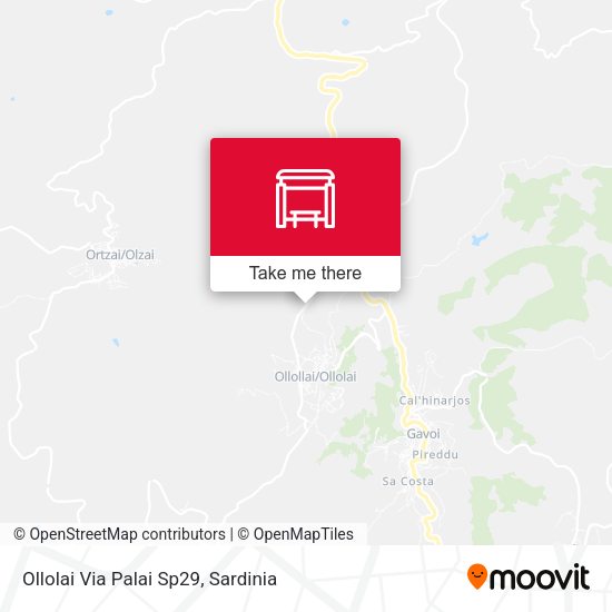 Ollolai Via Palai Sp29 map