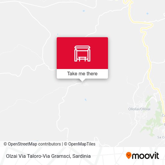 Olzai Via Taloro-Via Gramsci map