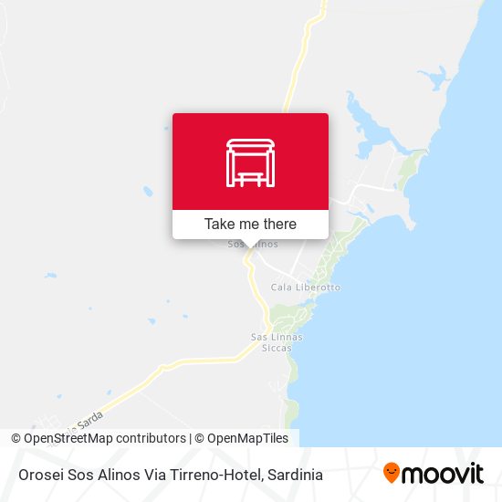 Orosei Sos Alinos Via Tirreno-Hotel map