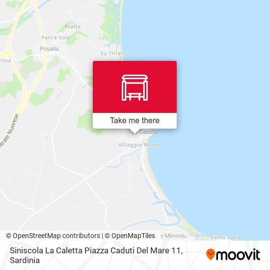 Siniscola La Caletta Piazza Caduti Del Mare 11 map