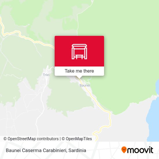 Baunei Caserma Carabinieri map