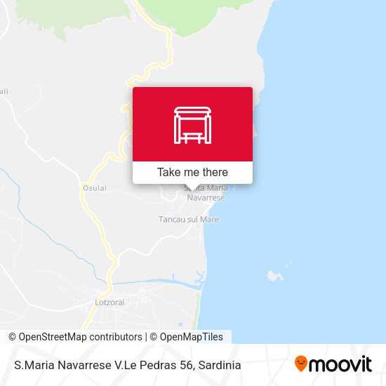 S.Maria Navarrese V.Le Pedras 56 map