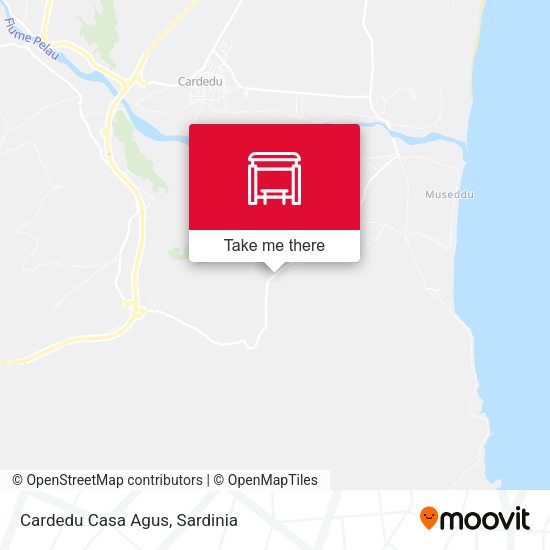 Cardedu Casa Agus map