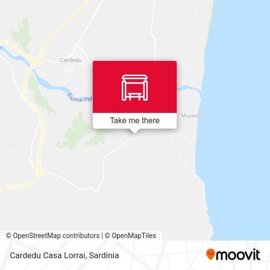 Cardedu Casa Lorrai map