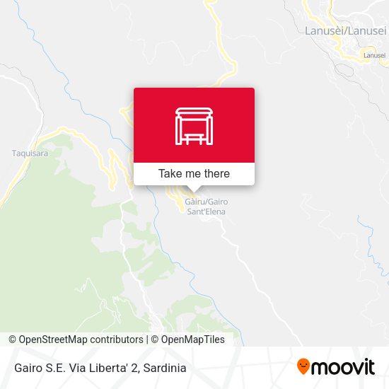 Gairo S.E. Via Liberta' 2 map