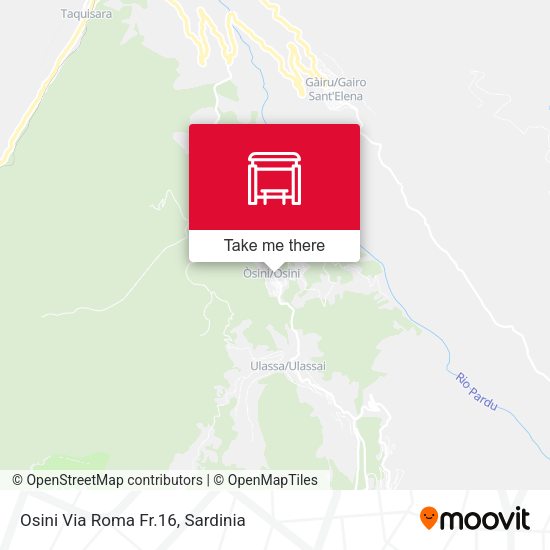 Osini Via Roma Fr.16 map