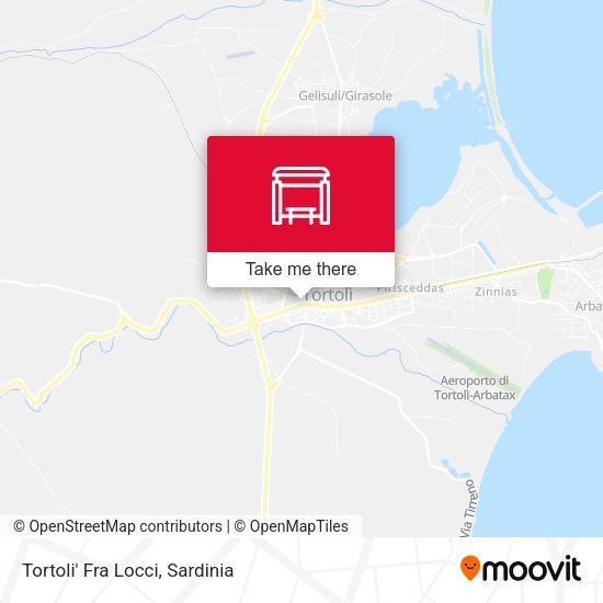 Tortoli' Fra Locci map