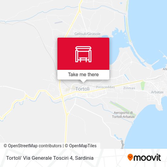 Tortoli' Via Generale Tosciri 4 map