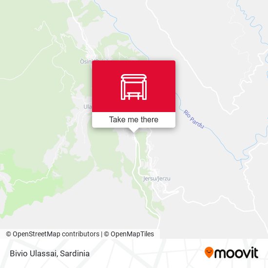Bivio Ulassai map