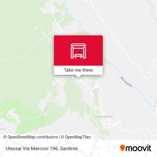 Ulassai Via Marconi 196 map