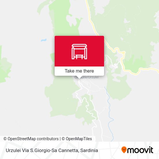 Urzulei Via S.Giorgio-Sa Cannetta map