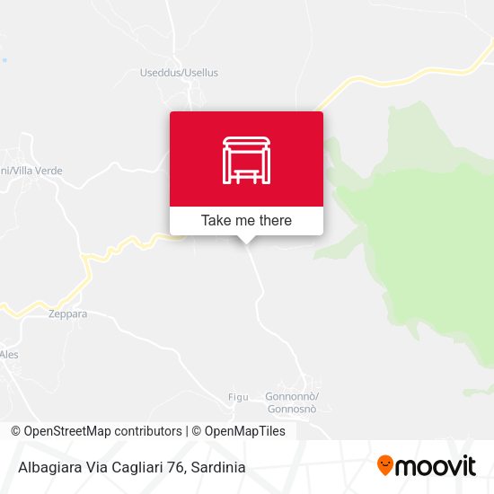 Albagiara Via Cagliari 76 map