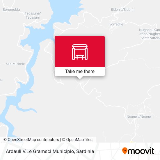 Ardauli V.Le Gramsci Municipio map