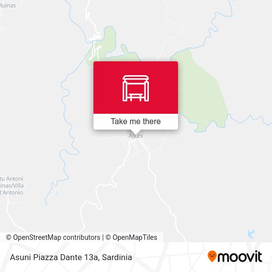 Asuni Piazza Dante 13a map