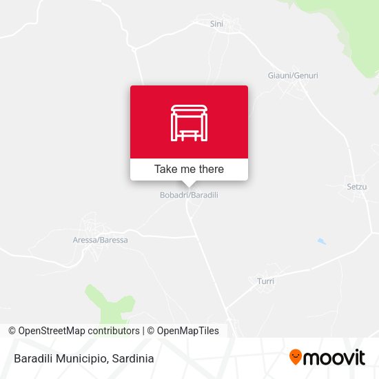 Baradili Municipio map
