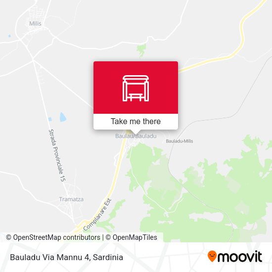 Bauladu Via Mannu 4 map