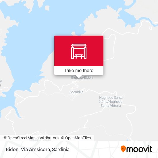 Bidoni`Via Amsicora map