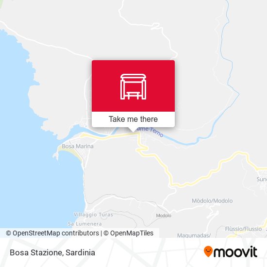 Bosa Stazione map