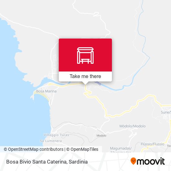 Bosa Bivio Santa Caterina map