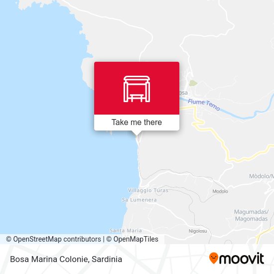 Bosa Marina Colonie map