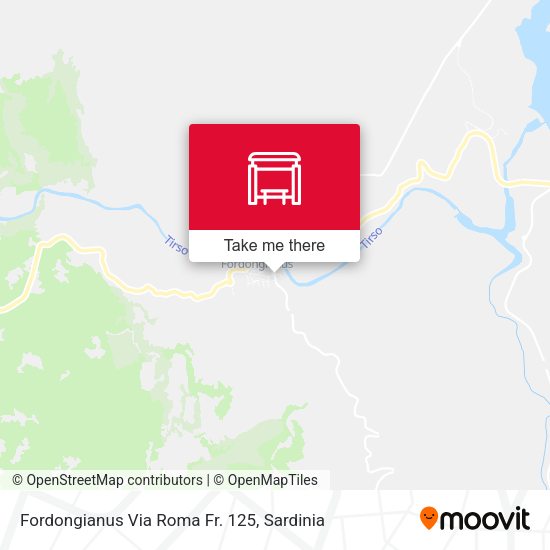 Fordongianus Via Roma Fr. 125 map
