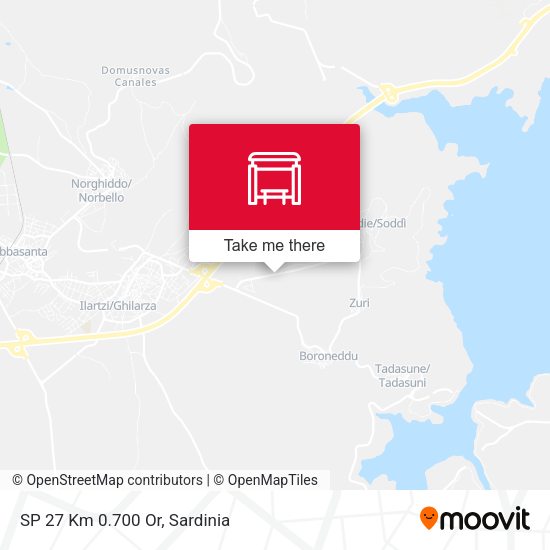 SP 27 Km 0.700 Or map