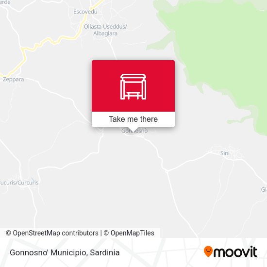 Gonnosno' Municipio map
