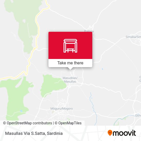 Masullas Via S.Satta map