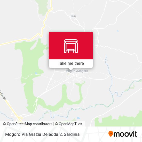 Mogoro Via Grazia Deledda 2 map