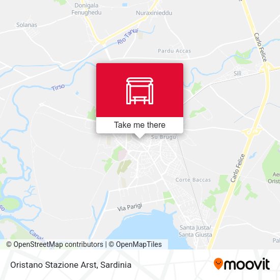 Oristano Stazione Arst map