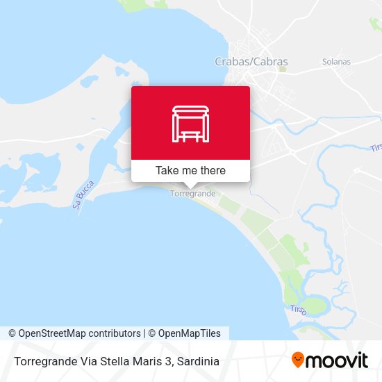 Torregrande Via Stella Maris 3 map
