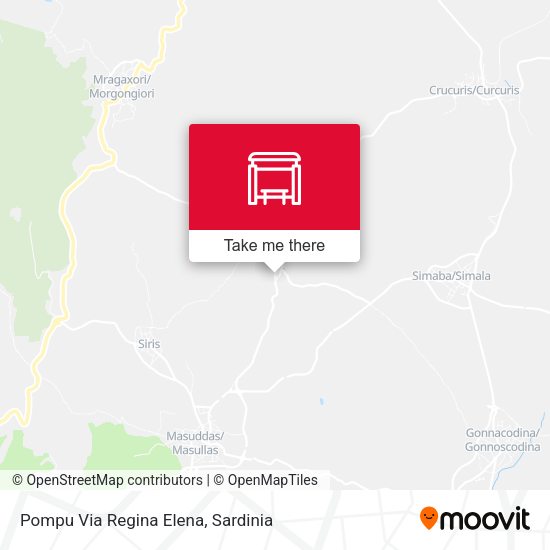 Pompu Via Regina Elena map