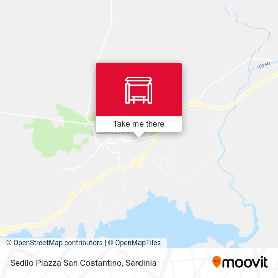 Sedilo Piazza San Costantino map