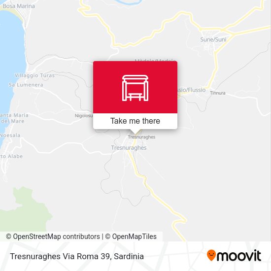 Tresnuraghes Via Roma 39 map