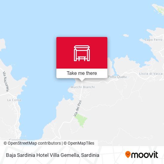 Baja Sardinia Hotel Villa Gemella map