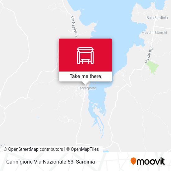 Cannigione Via Nazionale 53 map