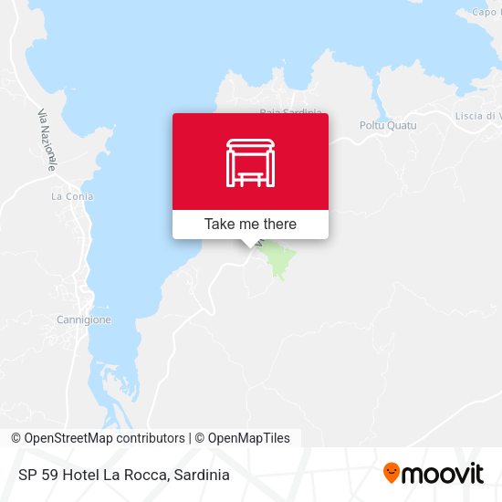 SP 59 Hotel La Rocca map