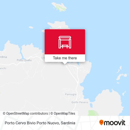 Porto Cervo Bivio Porto Nuovo map