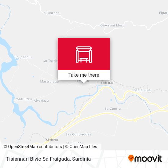 Tisiennari Bivio Sa Fraigada map