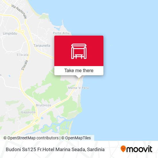 Budoni Ss125 Fr.Hotel Marina Seada map