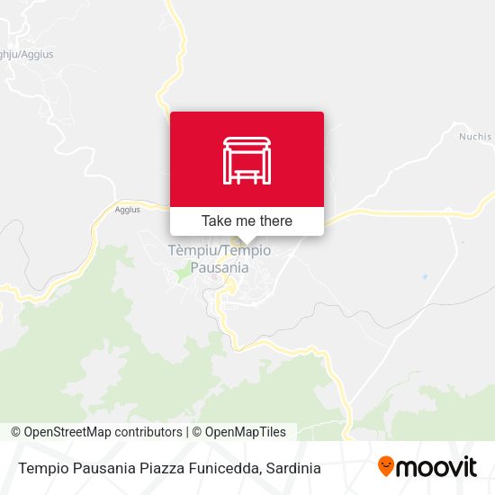 Tempio Pausania Piazza Funicedda map