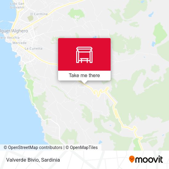 Valverde Bivio map