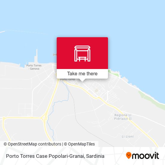 Porto Torres Case Popolari-Granai map