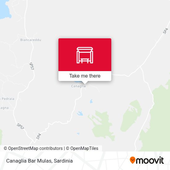 Canaglia Bar Mulas map