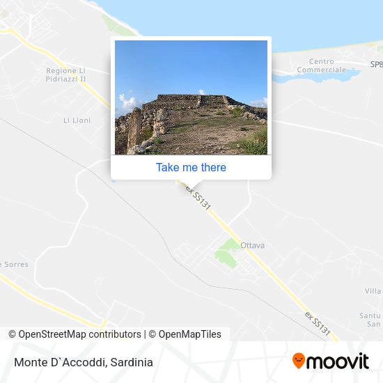 Monte D`Accoddi map