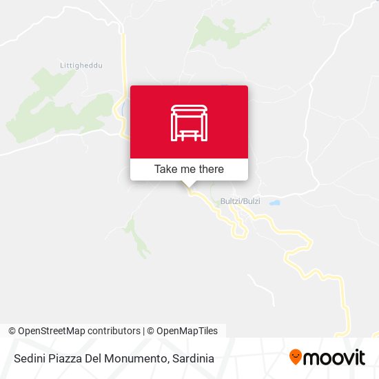 Sedini Piazza Del Monumento map